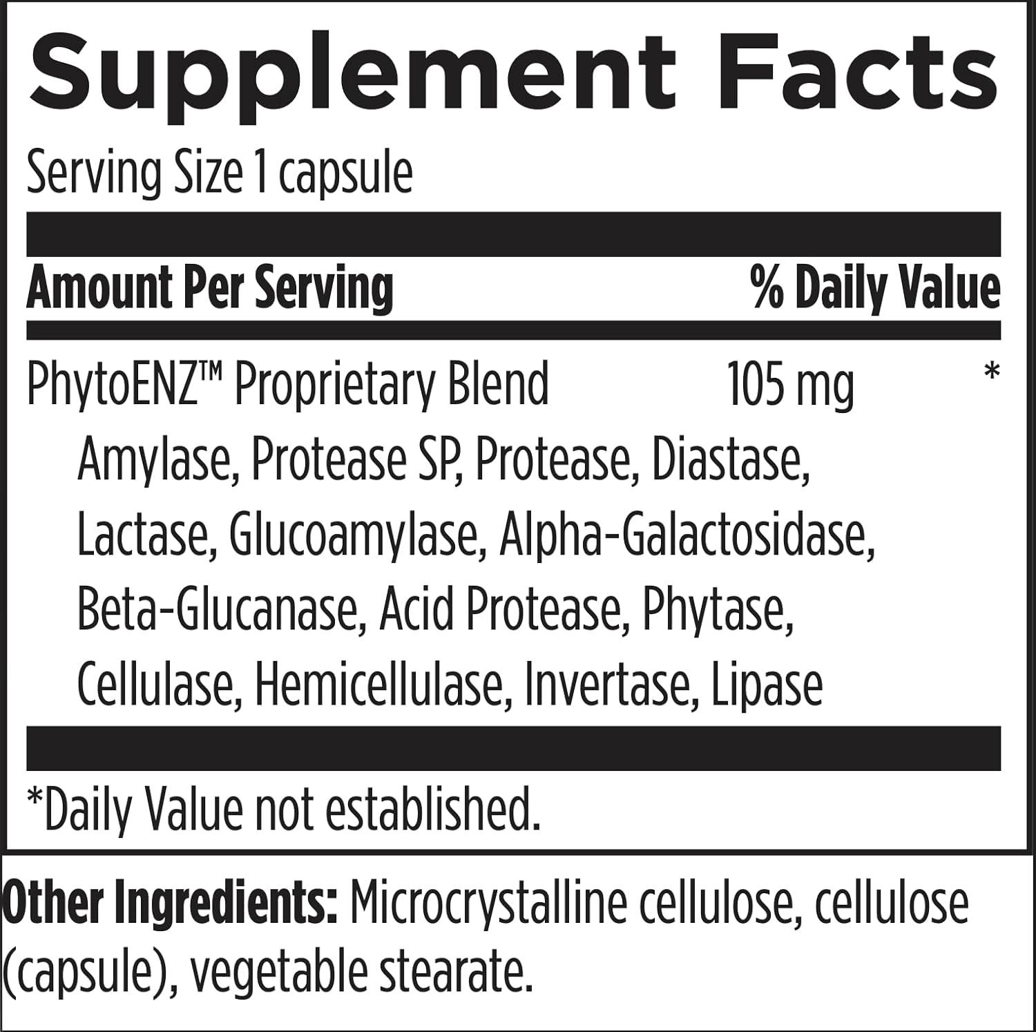 Designs for Health Plant Enzyme Digestive Formula - Vegetarian Digestive Enzymes Supplement (90 Capsules)