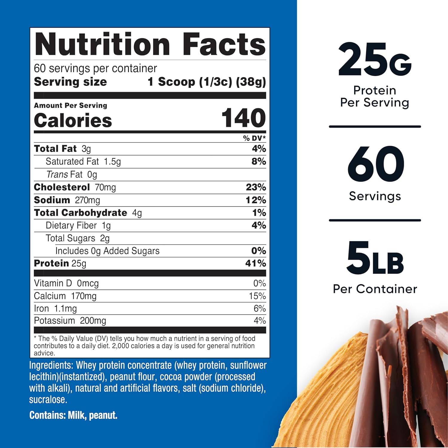 Nutricost Whey Protein Concentrate (Chocolate Peanut Butter) 5LBS