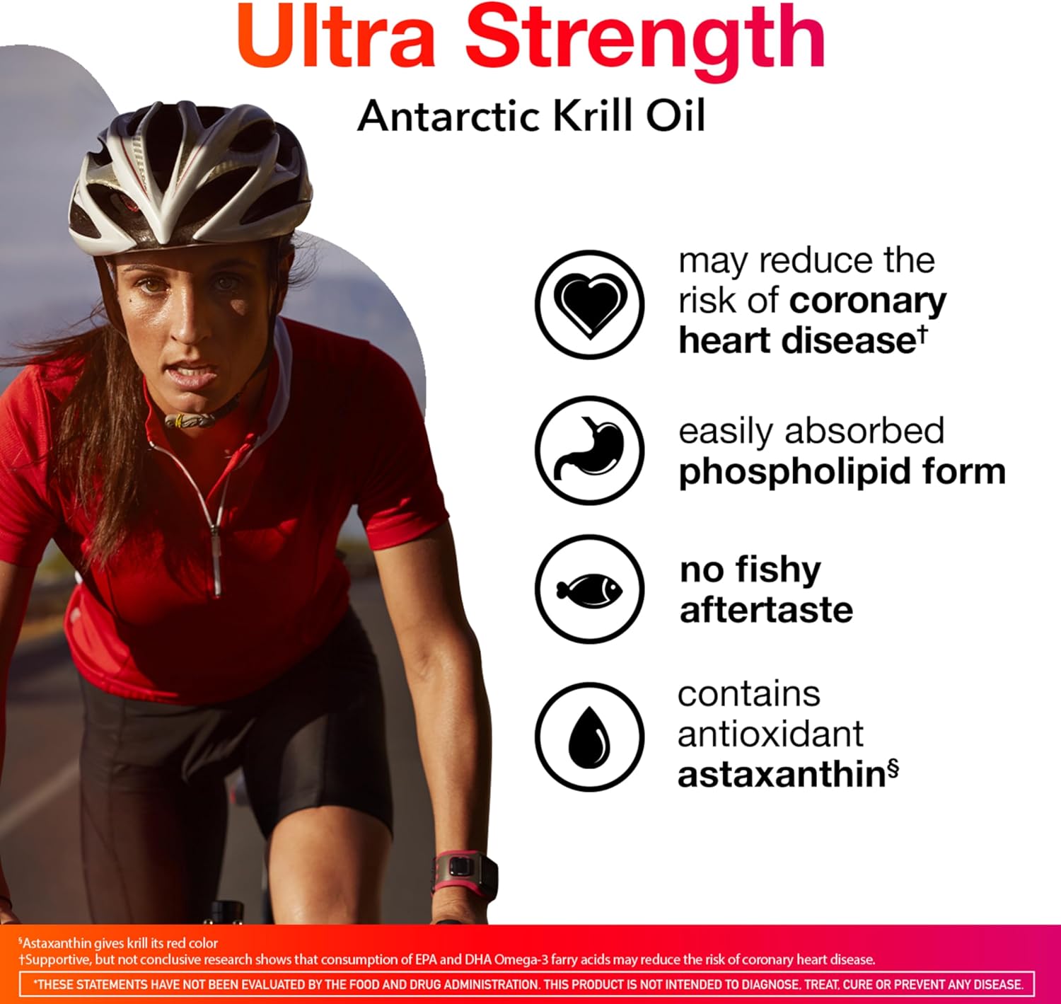 MegaRed Ultra Strength 1000mg Omega-3 Krill Oil Supplement with EPA/DHA, 60 Count Softgels