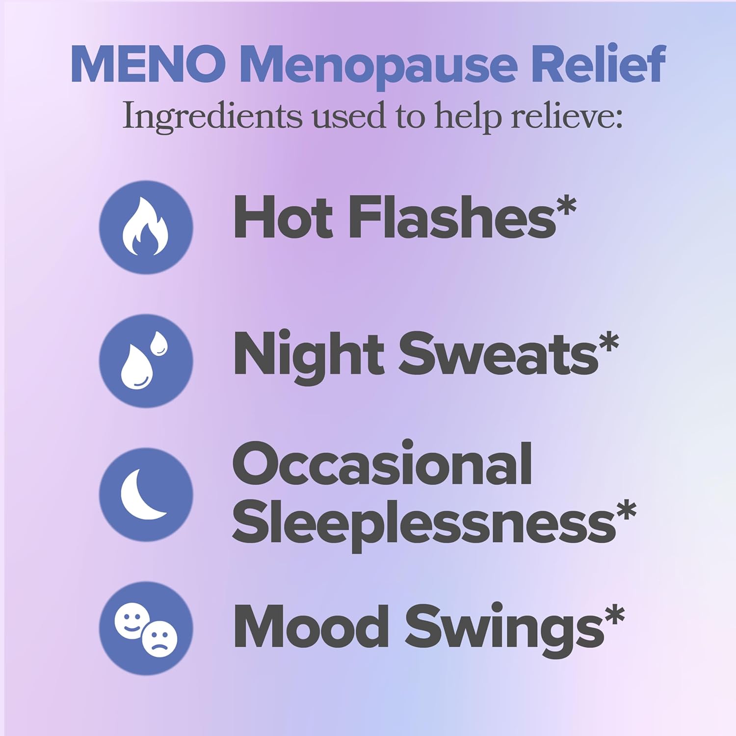 O Positiv MENO Gummies for Menopause, 30 Servings (Pack of 1) - Hormone-Free Supplements for Women