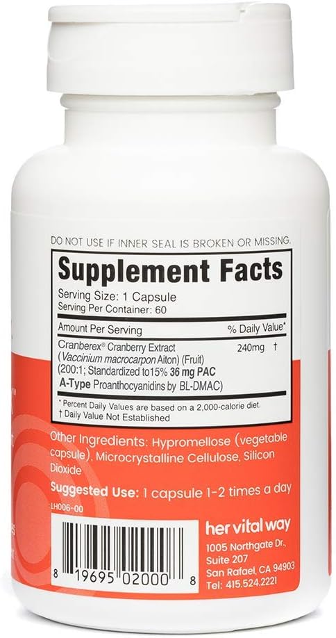 Cranberex - Cranberry Pills for Women and Men - 60 Veg Capsules