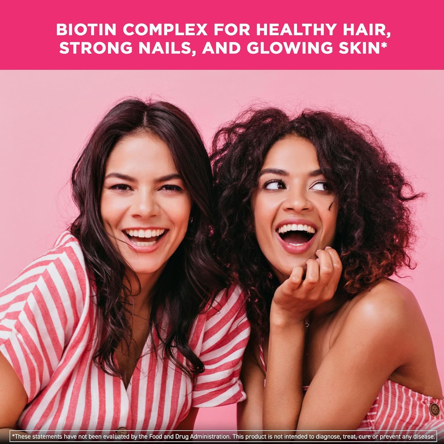 Vital Vitamins Biotin Complex Pills - with Hyaluronic Acid, MSM, Collagen, & Vitamin C - 60 Capsules