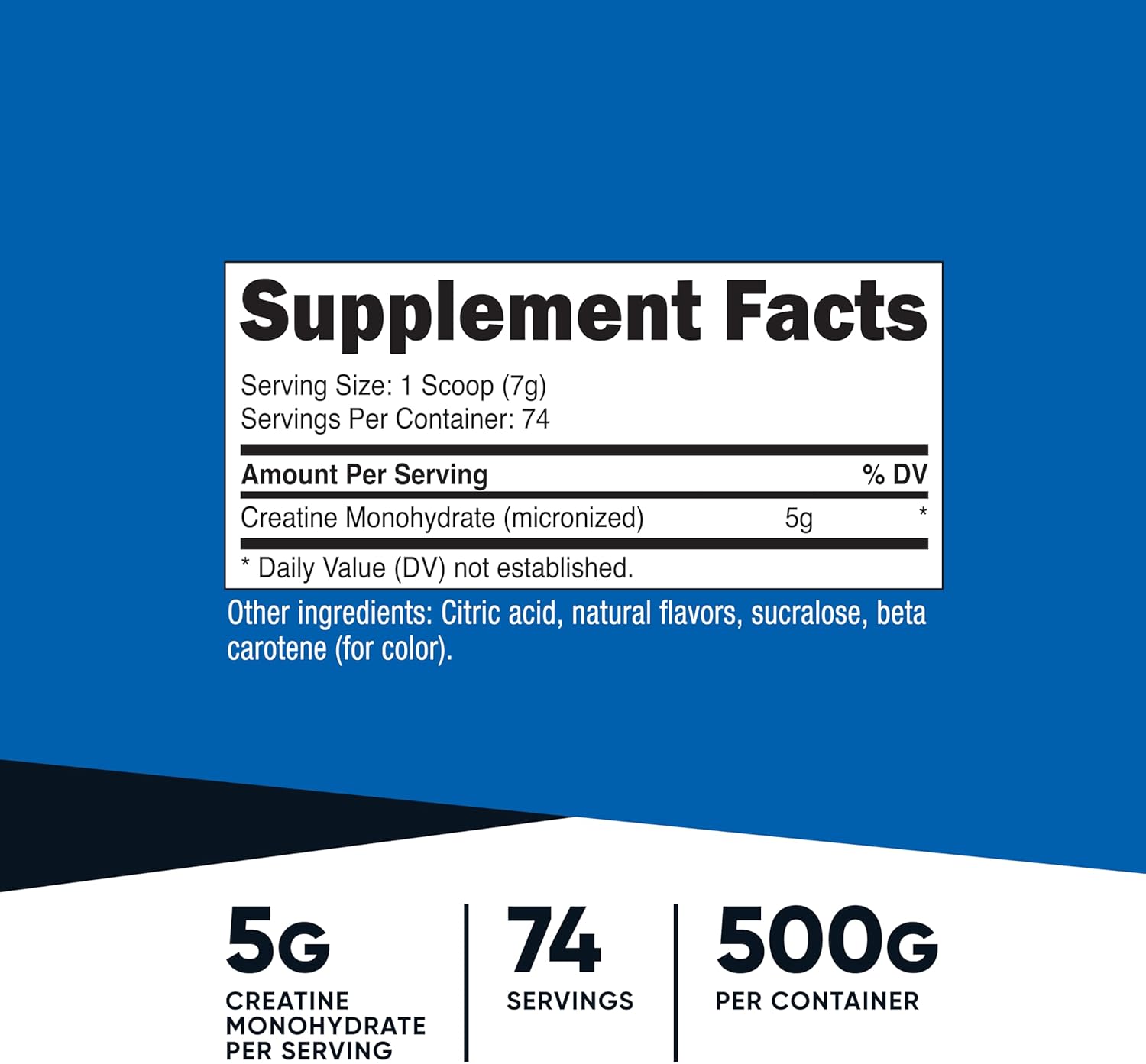 Nutricost Creatine Monohydrate Powder (Mandarin Orange, 500 Gram)