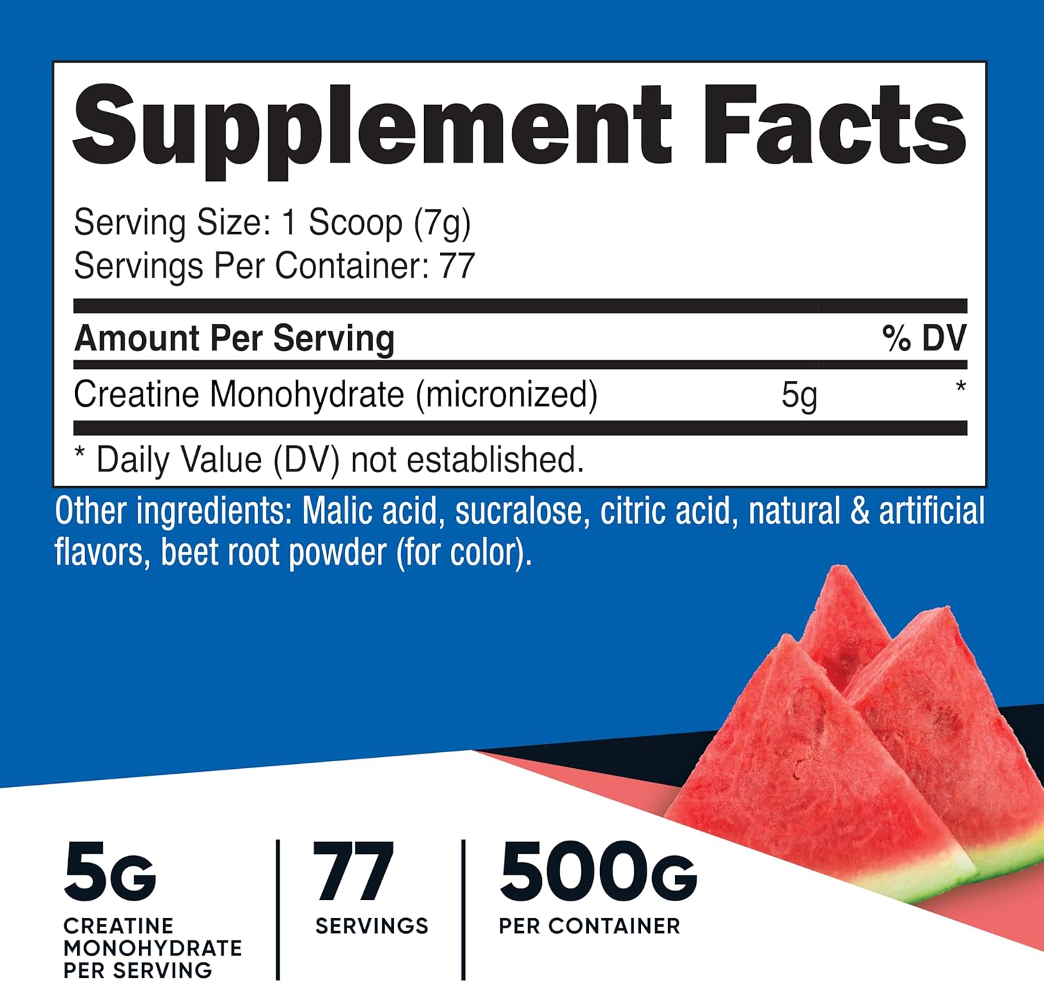 Nutricost Creatine Monohydrate Powder (Watermelon, 500 Gram)