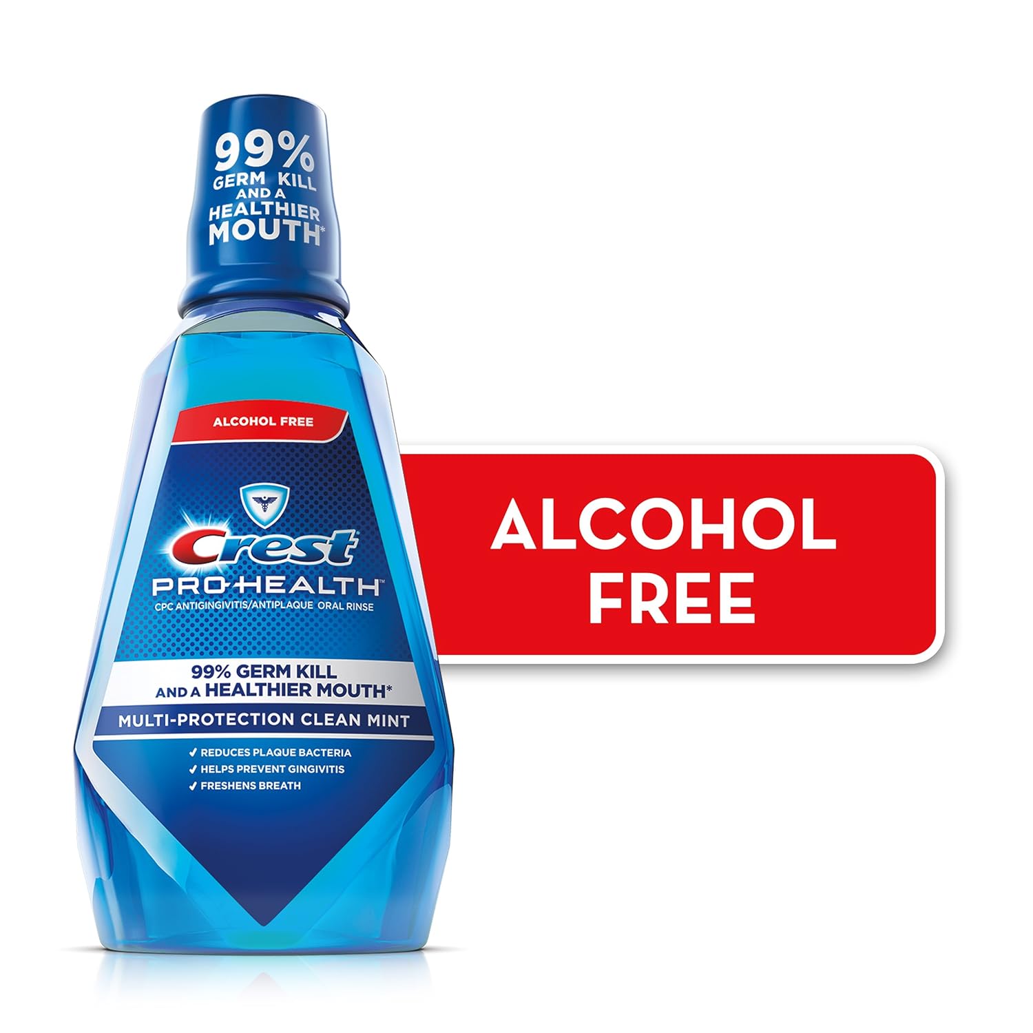 Crest Pro Health Rinse Clean Mint (Alcohol Free), 16.9 oz