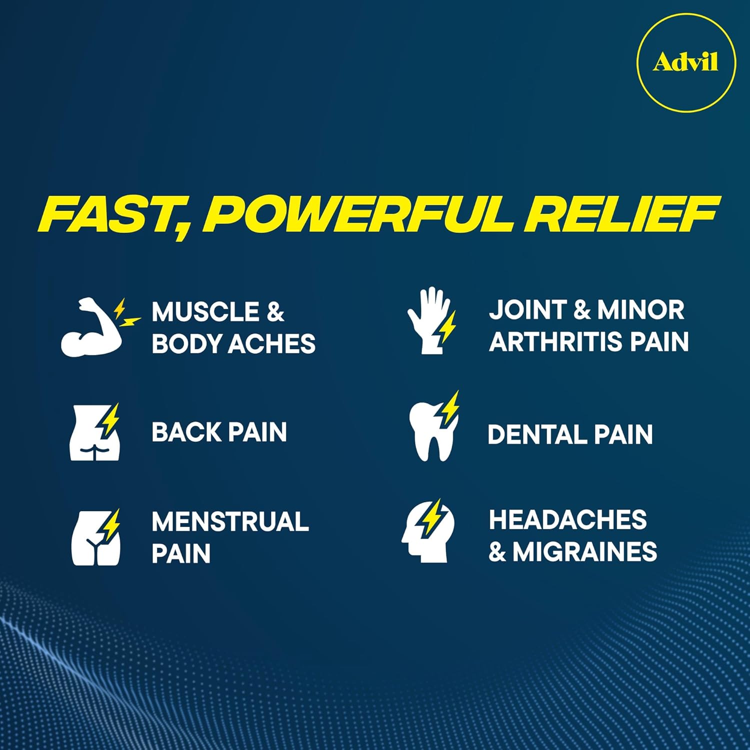 Advil Dual Action Coated Caplets, 125 Mg Ibuprofen and 250 Mg Acetaminophen per Dose, 216 Count