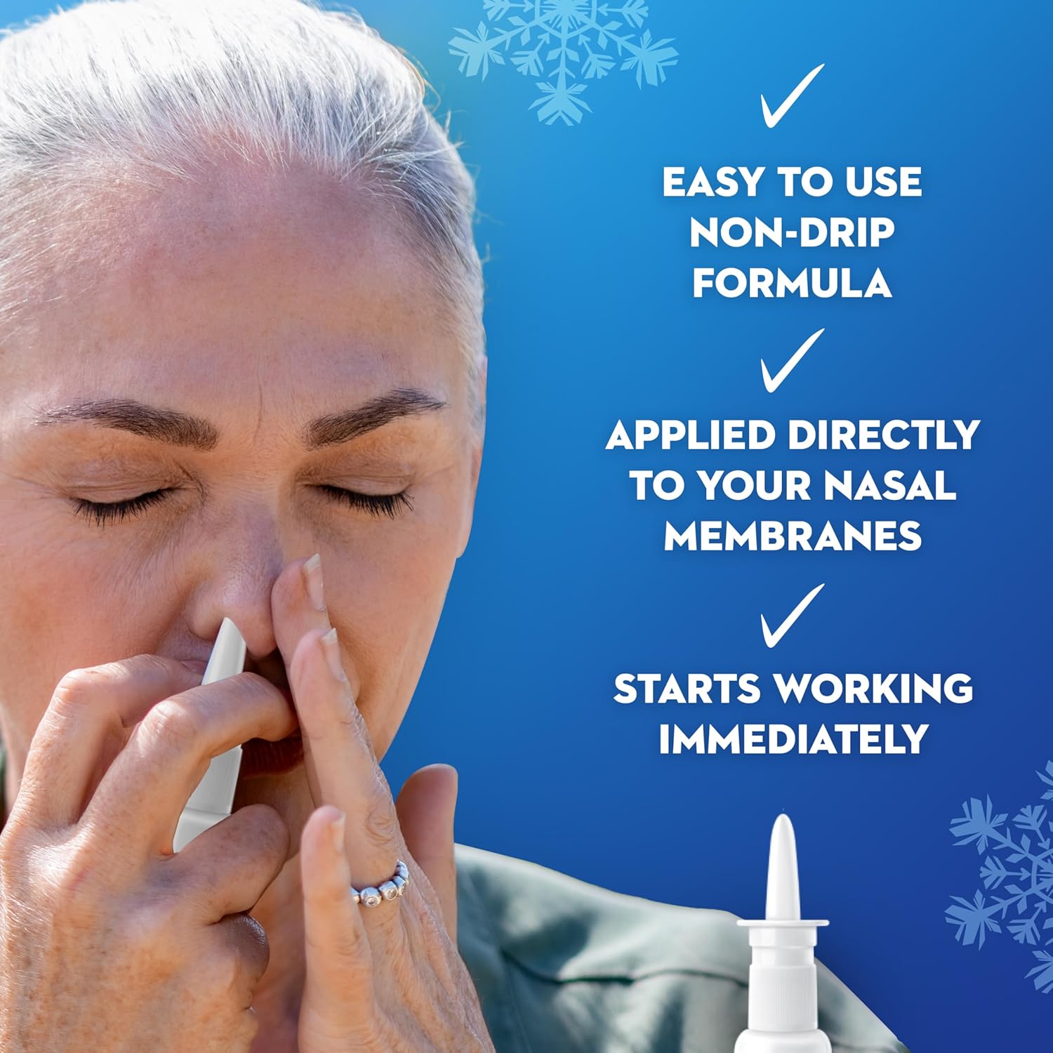Mucinex Sinus-Max Nasal Spray Decongestant, 12 Hour Over-The-Counter Medication Nose Spray for Sinus Relief, Clear & Cool 3/4 Fl Oz( 22ML)