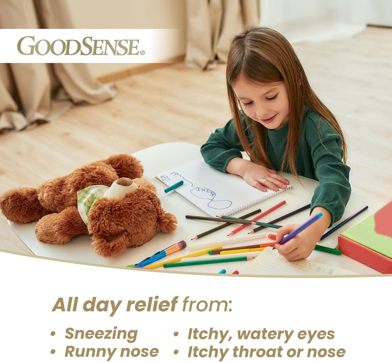 GoodSense Children’s Allergy Medicine, 24 Hour Loratadine Oral Solution 5 mg/5 mL, 8 oz