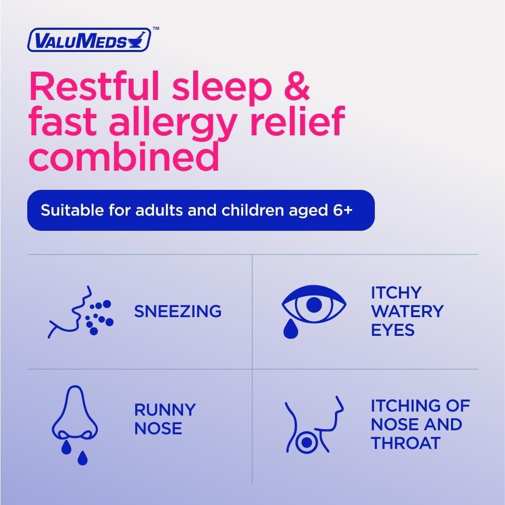 ValuMeds Allergy Medicine Antihistamine, Diphenhydramine HCl 25 mg (25 mg, 600)