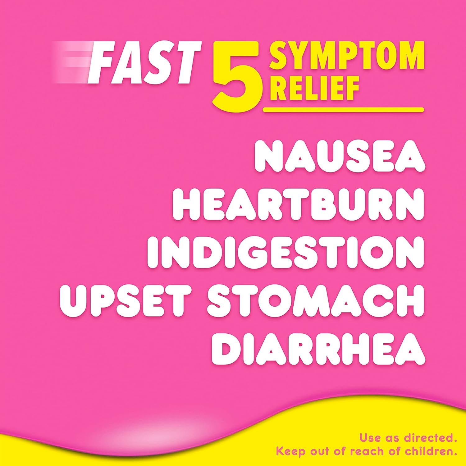 Pepto Bismol Chews, Upset Stomach Relief, Nausea Relief, Heartburn Relief, Indigestion Relief, 72 Chewable Tablets (3x24 ct)