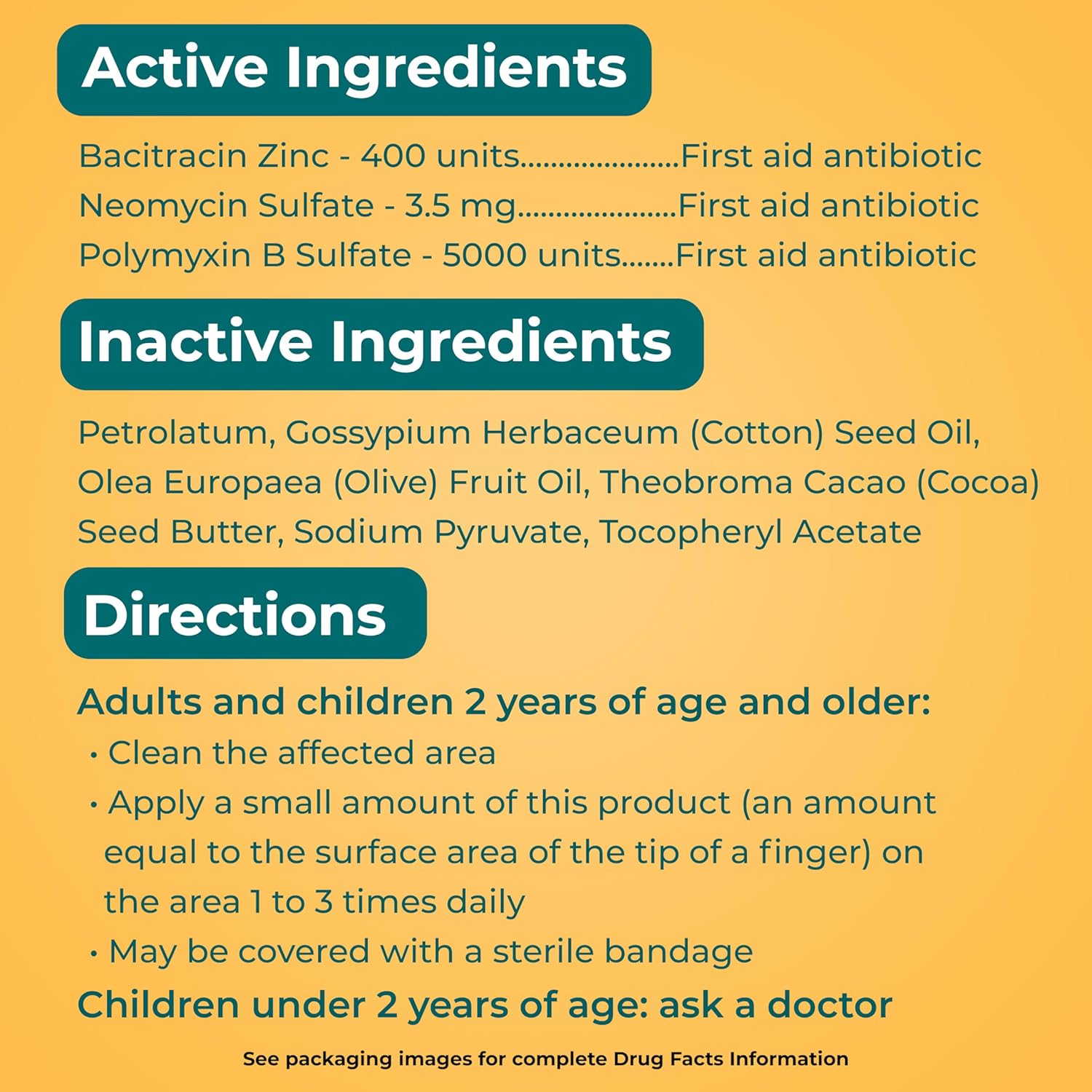 Neosporin Original First Aid Triple Antibiotic Ointment, Bacitracin Zinc & Neomycin Sulfate Infection Protection, 1 oz