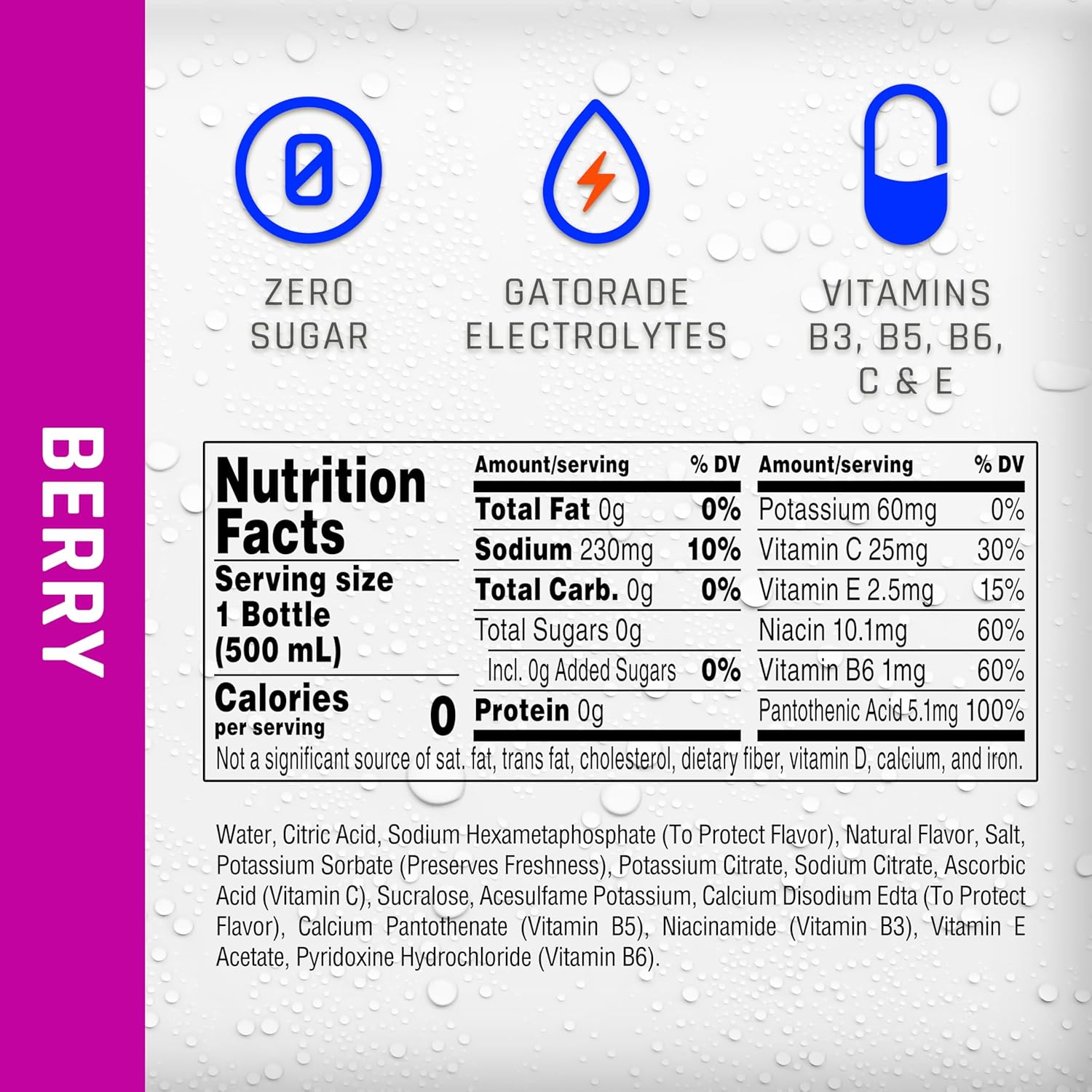 Propel, Berry, 1 Liter (Pack of 6)