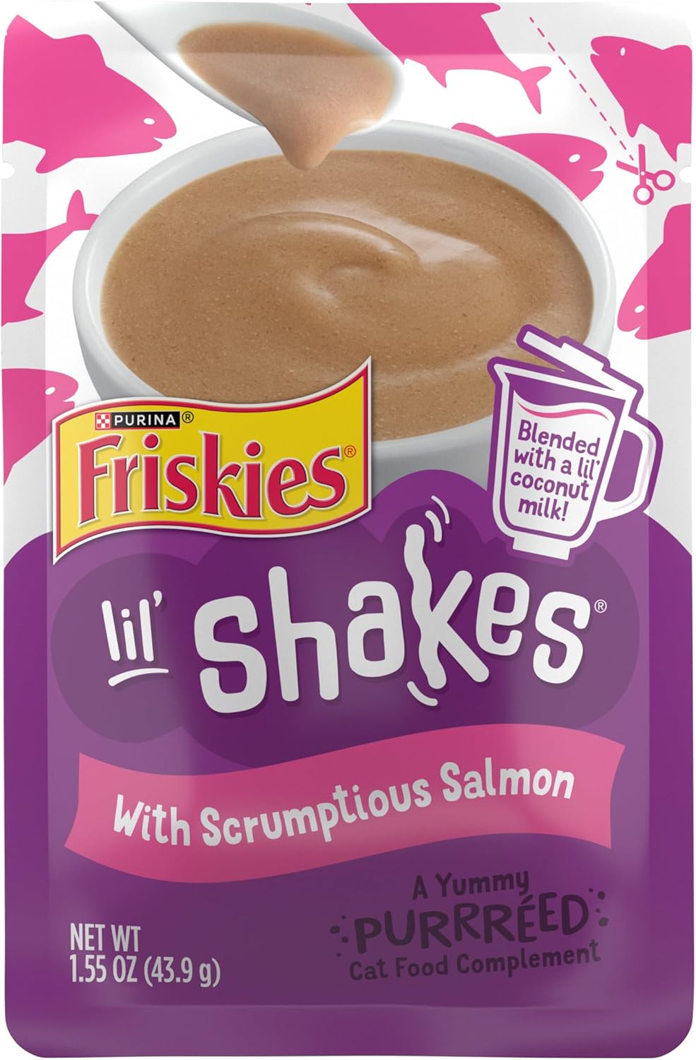 Purina Friskies Pureed Cat Food Topper - (Pack of 16) 1.55 oz. Pouches