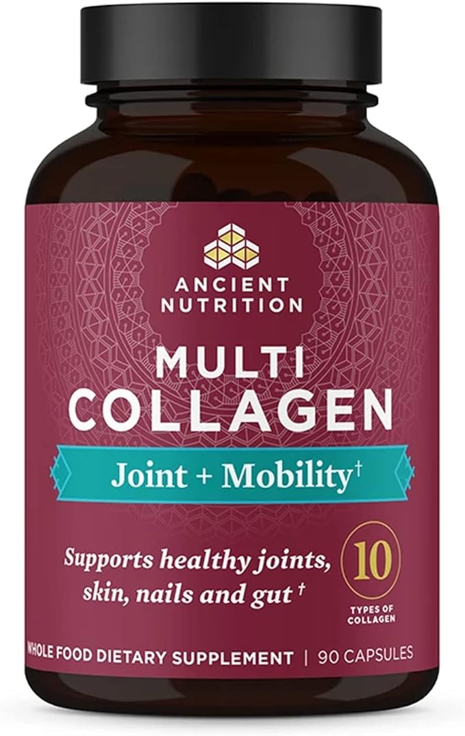 Ancient Nutrition Collagen Pills for Joint Support Multi Collagen Capsules 90 Count