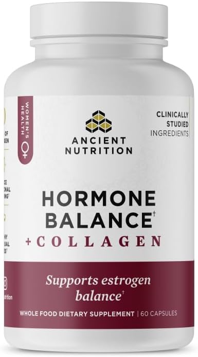Ancient Nutrition Hormone Balance Collagen Supplement 60 Count