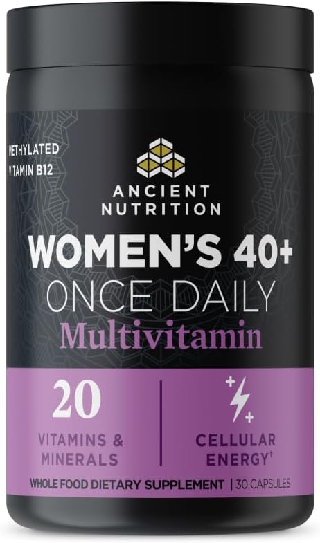 Ancient Nutrition Multivitamin for Women 40+ Once Daily 30 Capsules